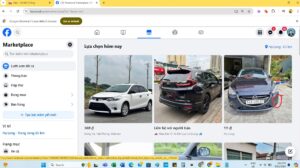 Bán ô tô trên Facebook Marketplace