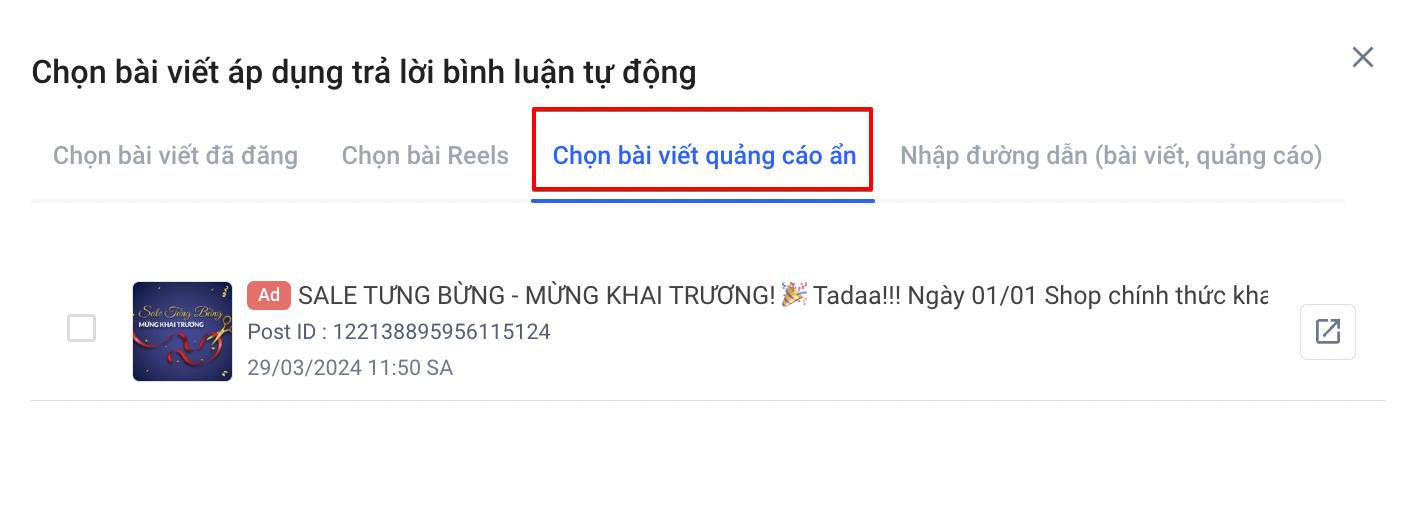 Tự động Trả lời Comment Facebook