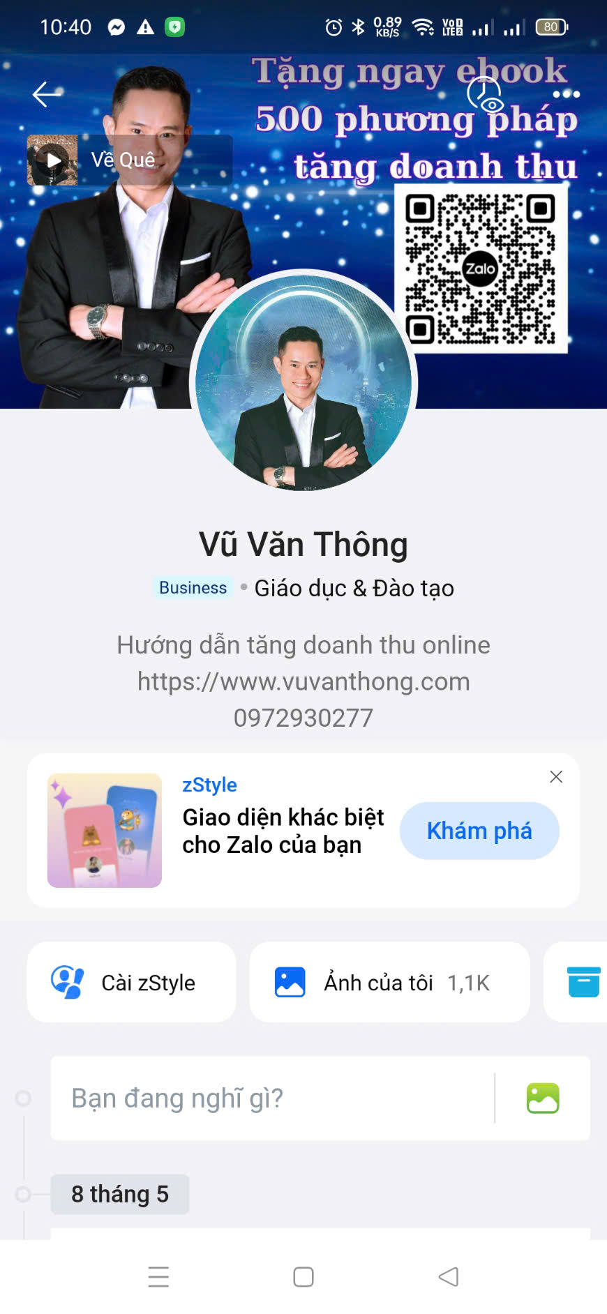 chuẩn hoá zalo bán hàng